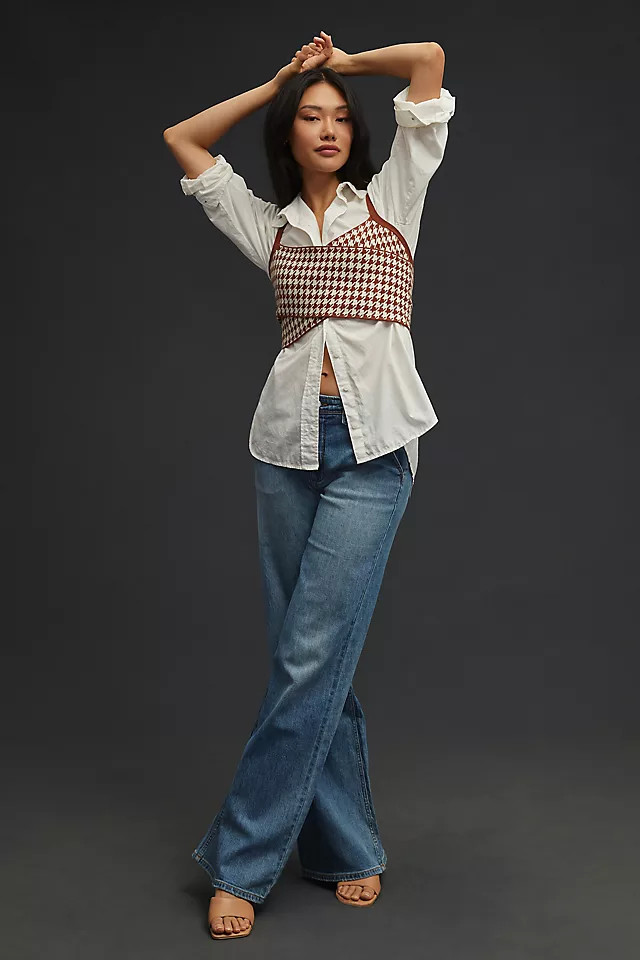 Pilcro Low-Rise Column Jeans | Anthropologie (US)