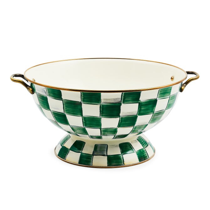Emerald Check Everything Bowl | MacKenzie-Childs