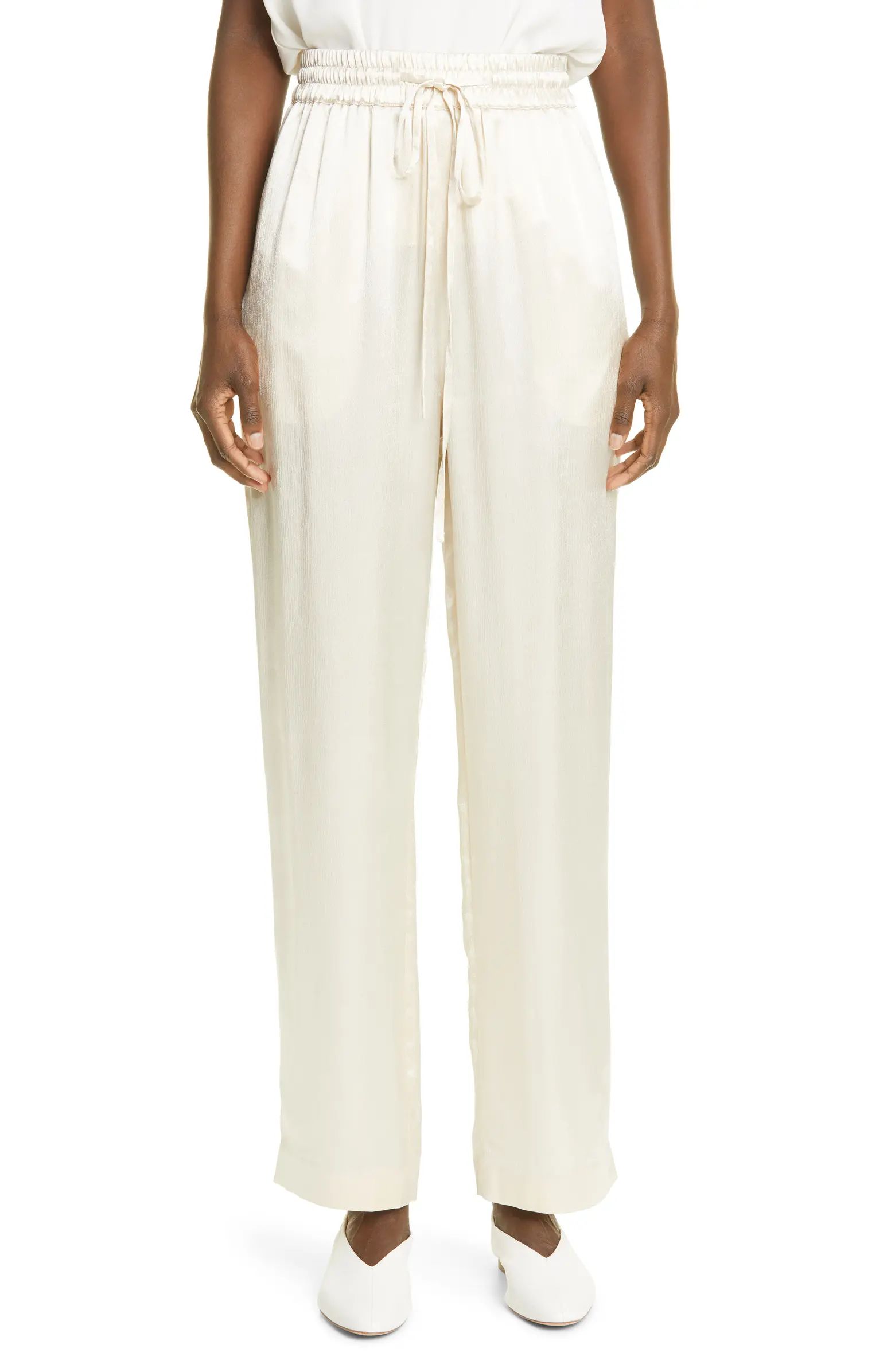 CO Satin Drawstring Trousers | Nordstrom | Nordstrom