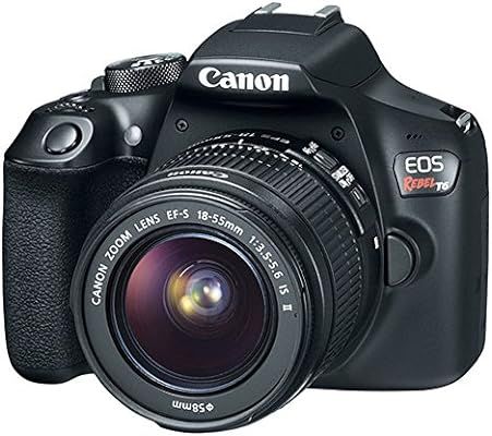 Canon EOS Rebel T6 Digital SLR Camera with 18-55mm EF-S f/3.5-5.6 is II Lens + 58mm Wide Angle Le... | Amazon (US)