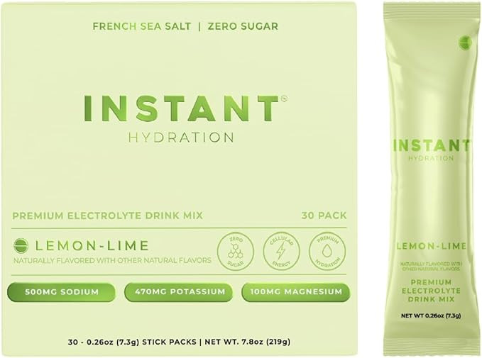 Instant Hydration Electrolytes Powder Packets - Lemon Lime Drink Mix - Zero Sugar - Keto, Vegan, ... | Amazon (US)
