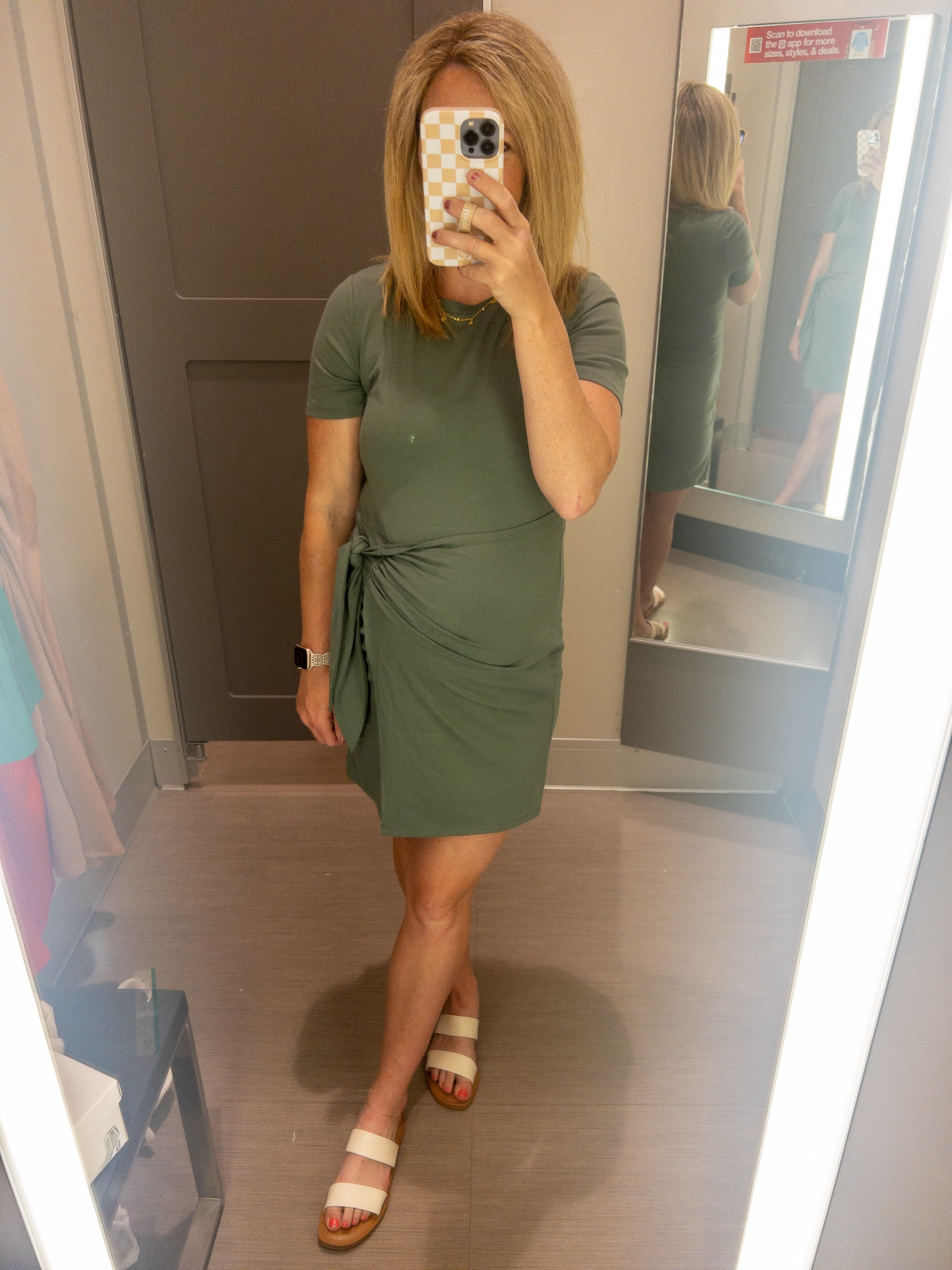 Target 
Shirt sleeve mini tshirt wrap dress 
Clearance 

#LTKFindsUnder50 #LTKStyleTip #LTKSaleAlert