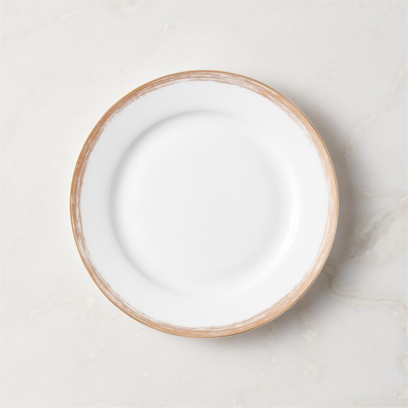 Isa White Fine Bone China Salad Plate | CB2 | CB2