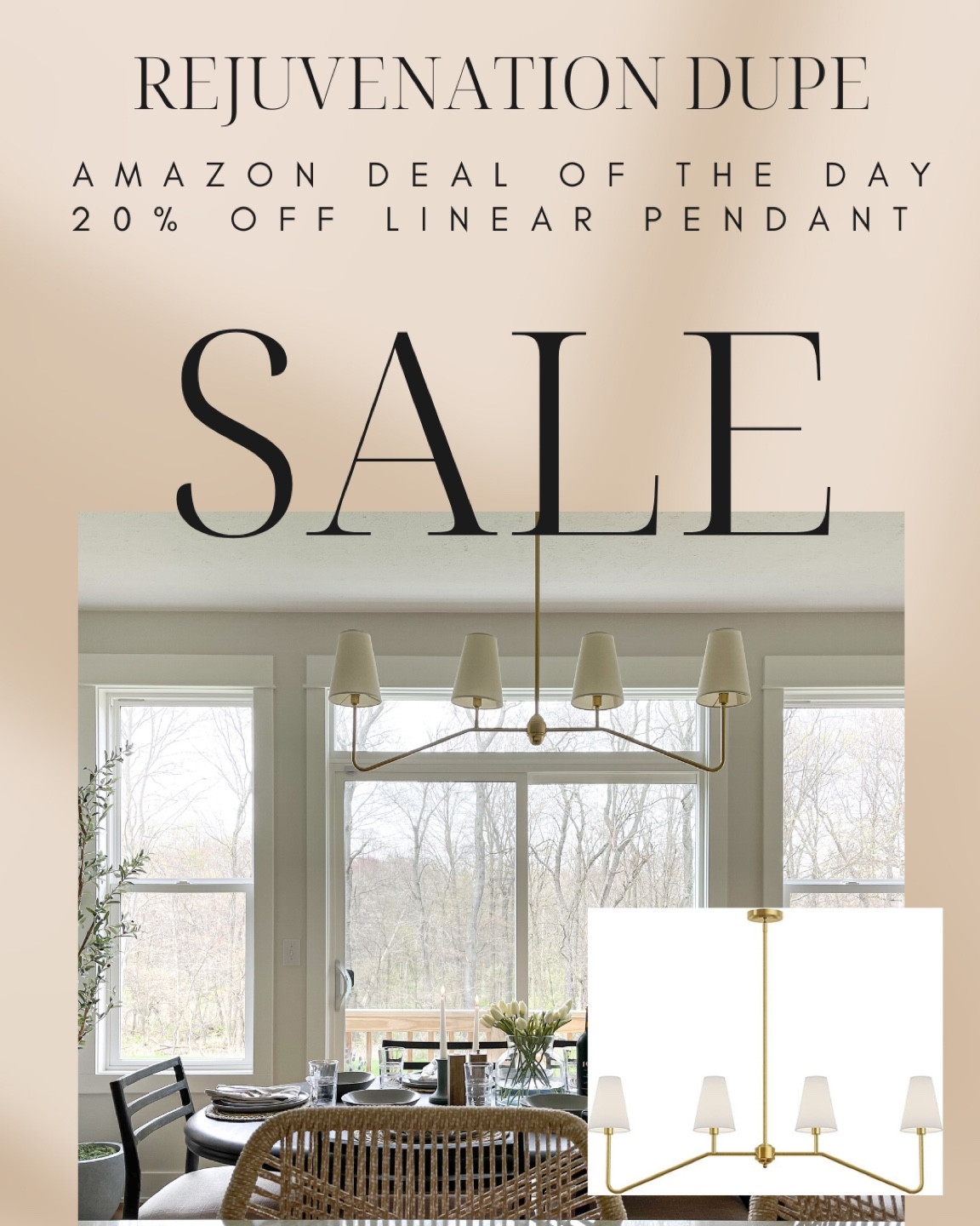 Rejuvenation linear pendant dupe for only $100! Can you even tell the difference??

Lighting, pendant, dining lighting

#LTKsalealert #LTKunder100 #LTKhome