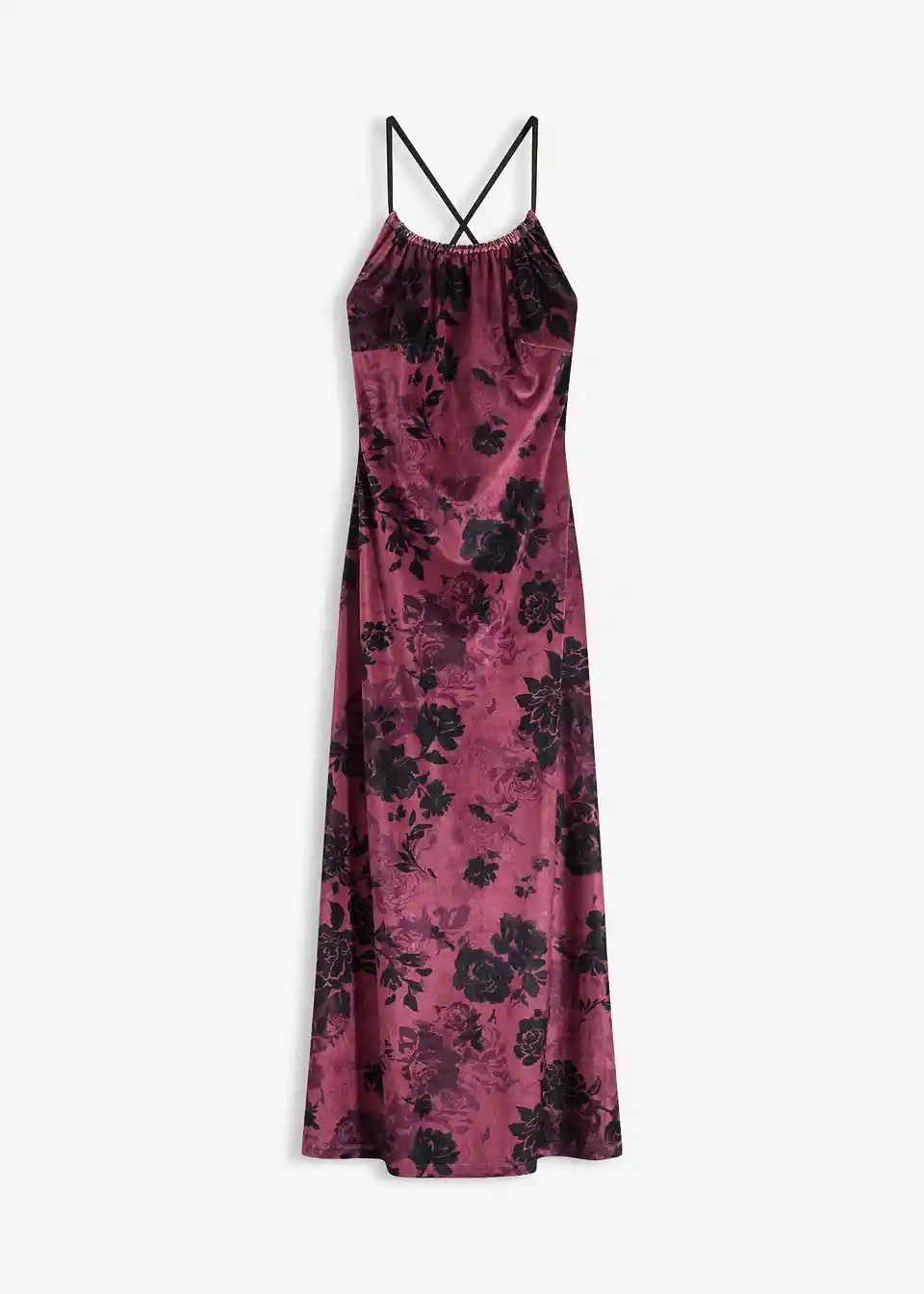 Maxikleid aus glänzendem Samt | Bonprix DE