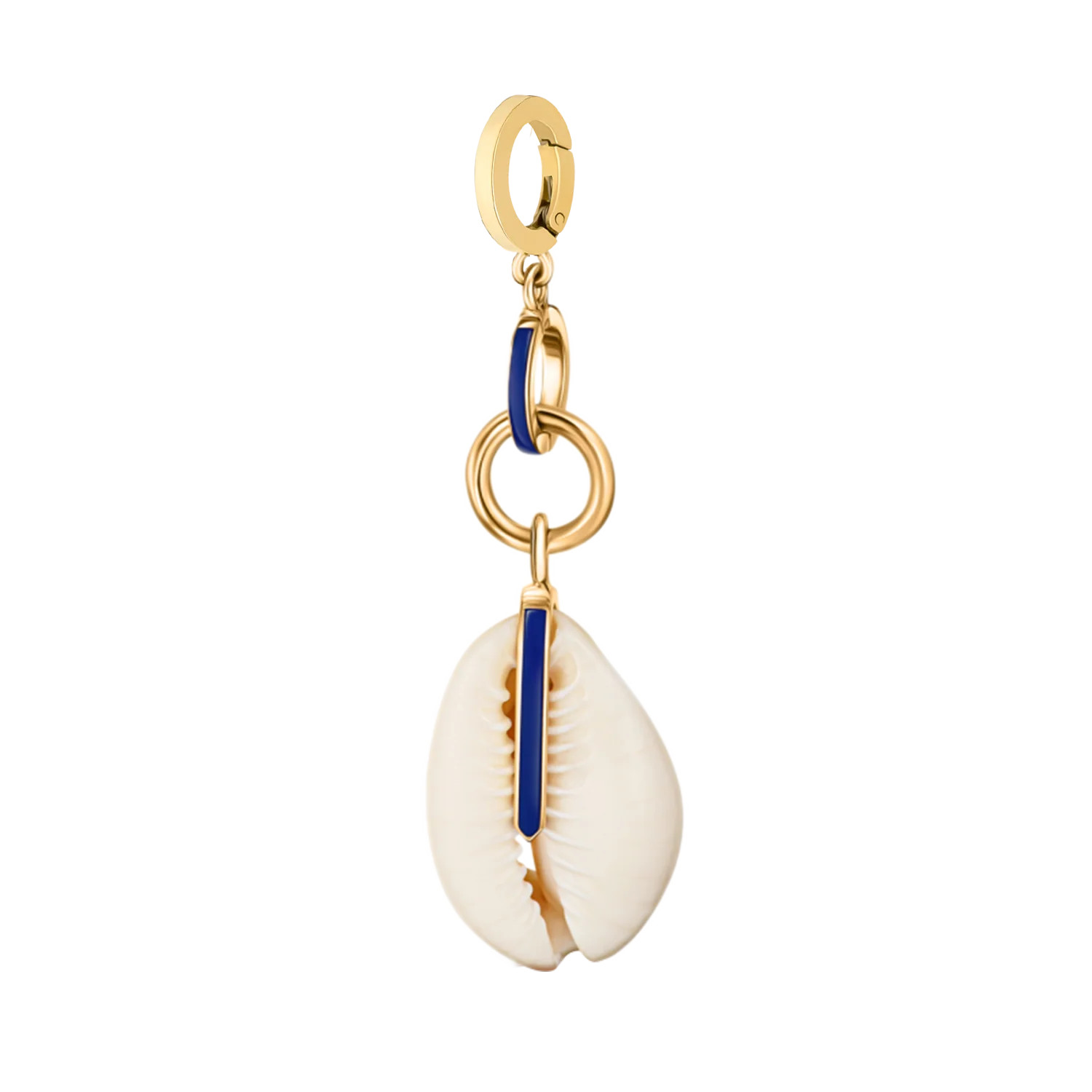 Navy Blue Enamel Seashell Memento | Exclusive Dorne Collection | Dorne