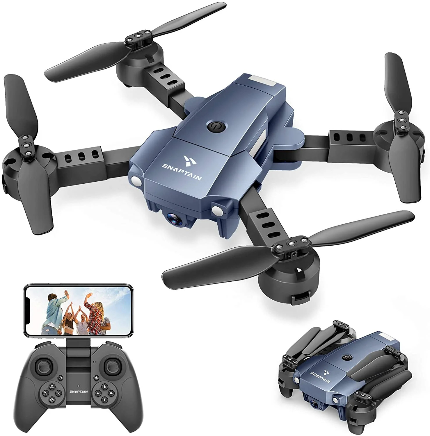 Snaptain A10 Mini Foldable Drone with 1080P HD Camera FPV WiFi RC Quadcopter with Voice/Gesture C... | Walmart (US)