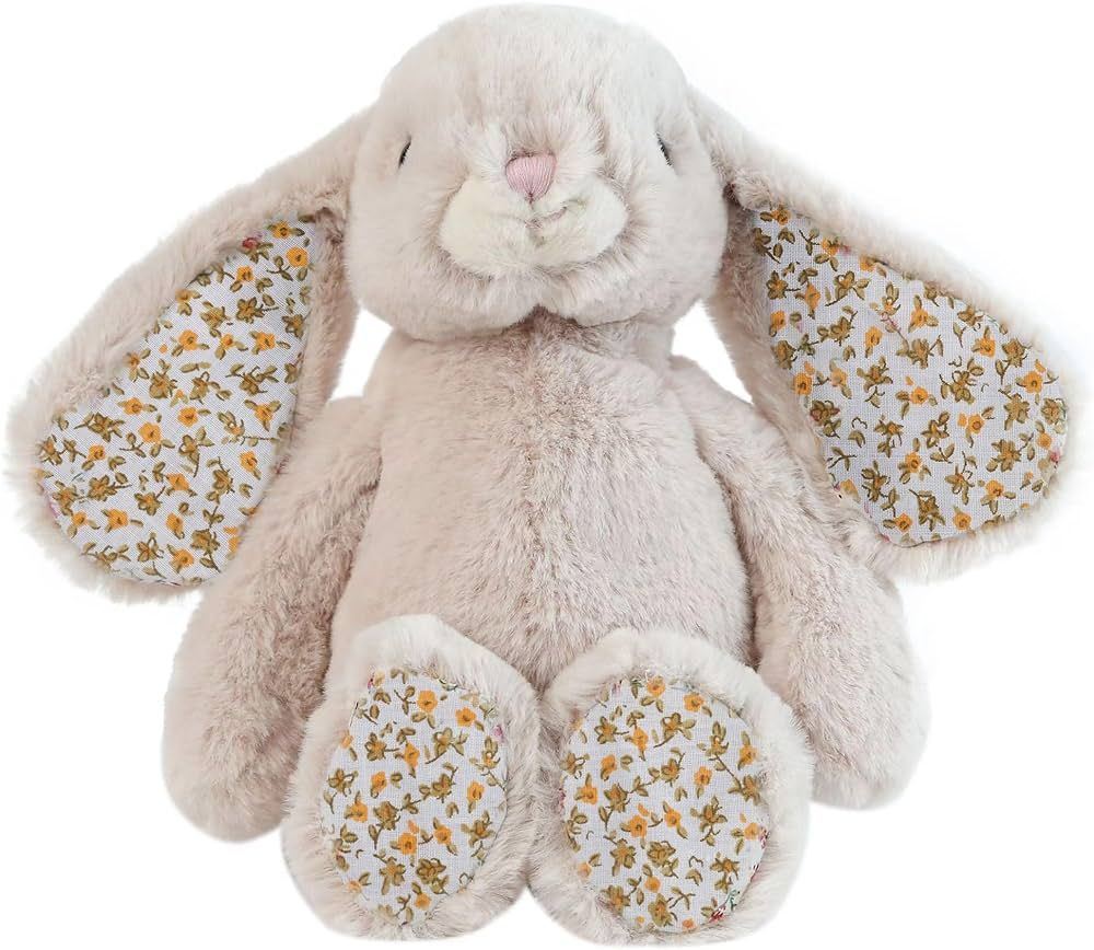 DILLY DUDU Blossom Bunny Rabbit Stuffed Animal Plush Toy Best Gifts 10-Inch（Beige） | Amazon (US)