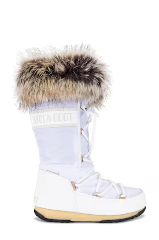 MOON BOOT Monaco High Boot in White from Revolve.com | Revolve Clothing (Global)