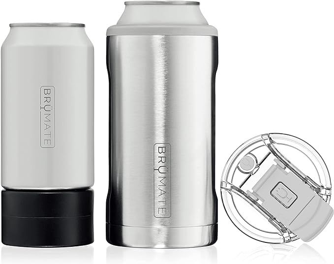 BrüMate HOPSULATOR TRíO 3-in-1 Stainless Steel Insulated Can Cooler, Works With 12 Oz, 16 Oz Ca... | Amazon (US)