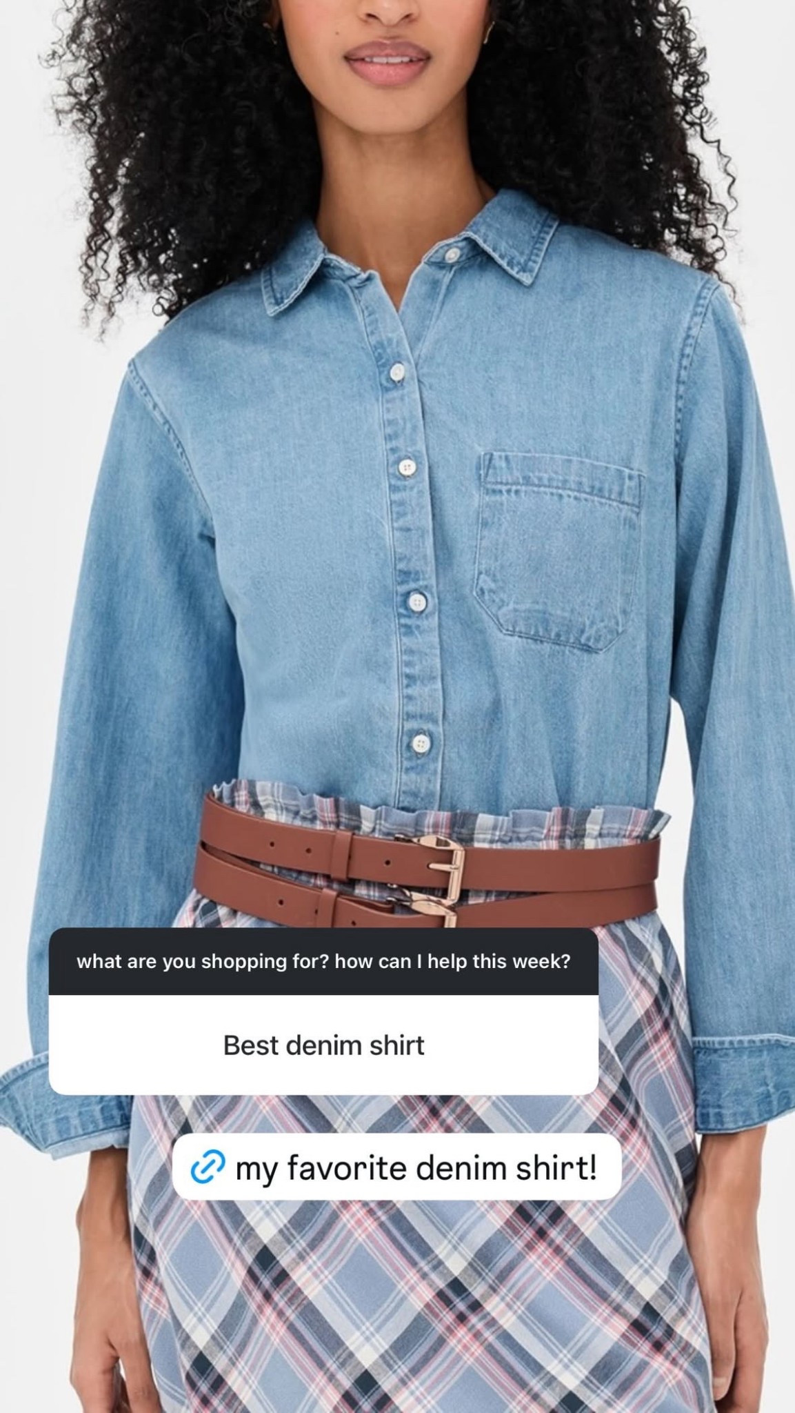 my favorite denim shirt, hands down. soft but structured, not stiff, and layers perfectly. i’ve worn this with jeans, skirts, and thrown over dresses — it just works.

#LTKSeasonal #LTKootd #LTKgrwm