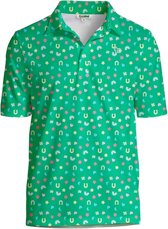 Tipsy Elves Golf Shirts for Men - Performance Athletic Fit Men's Golf Polo Shirts for Men w/Moist... | Amazon (US)