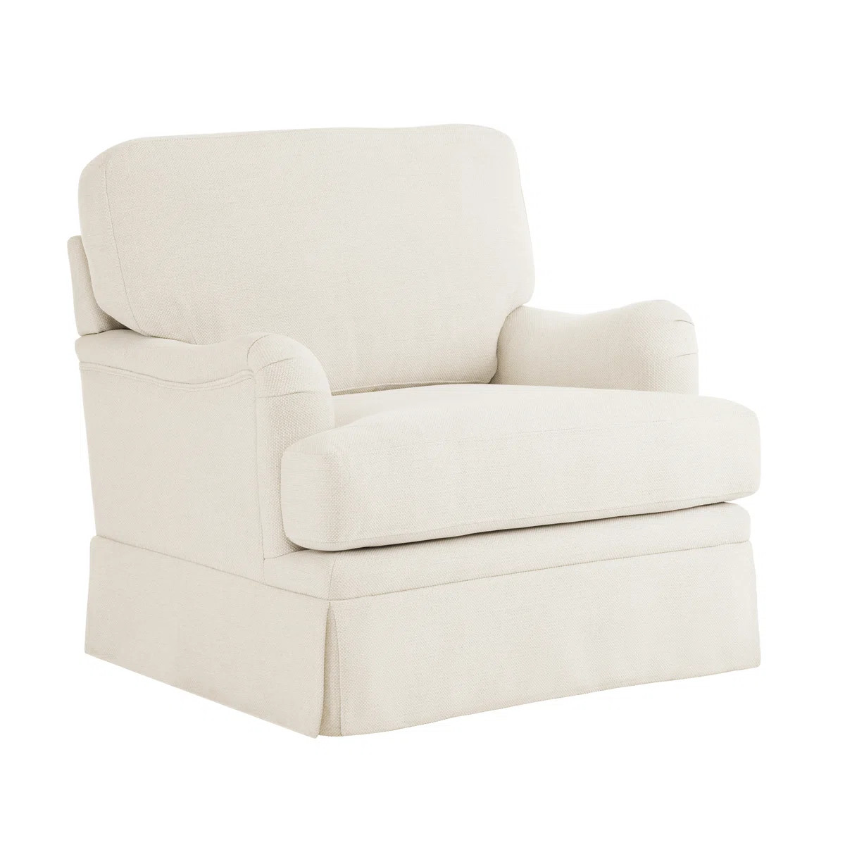 32.7'' Skirted Swivel Accent Arm Chair For Living Room, Bedroom (Set of 2) | Wayfair North America