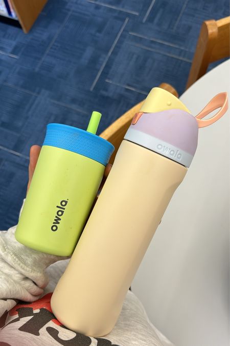 These are our favorite water cups right now. They do not spill! 
My water bottle has a straw if you want to use it and an opening to get more water without a straw. Hudsons has a straw.

#LTKfindsunder50 #LTKfamily #LTKkids