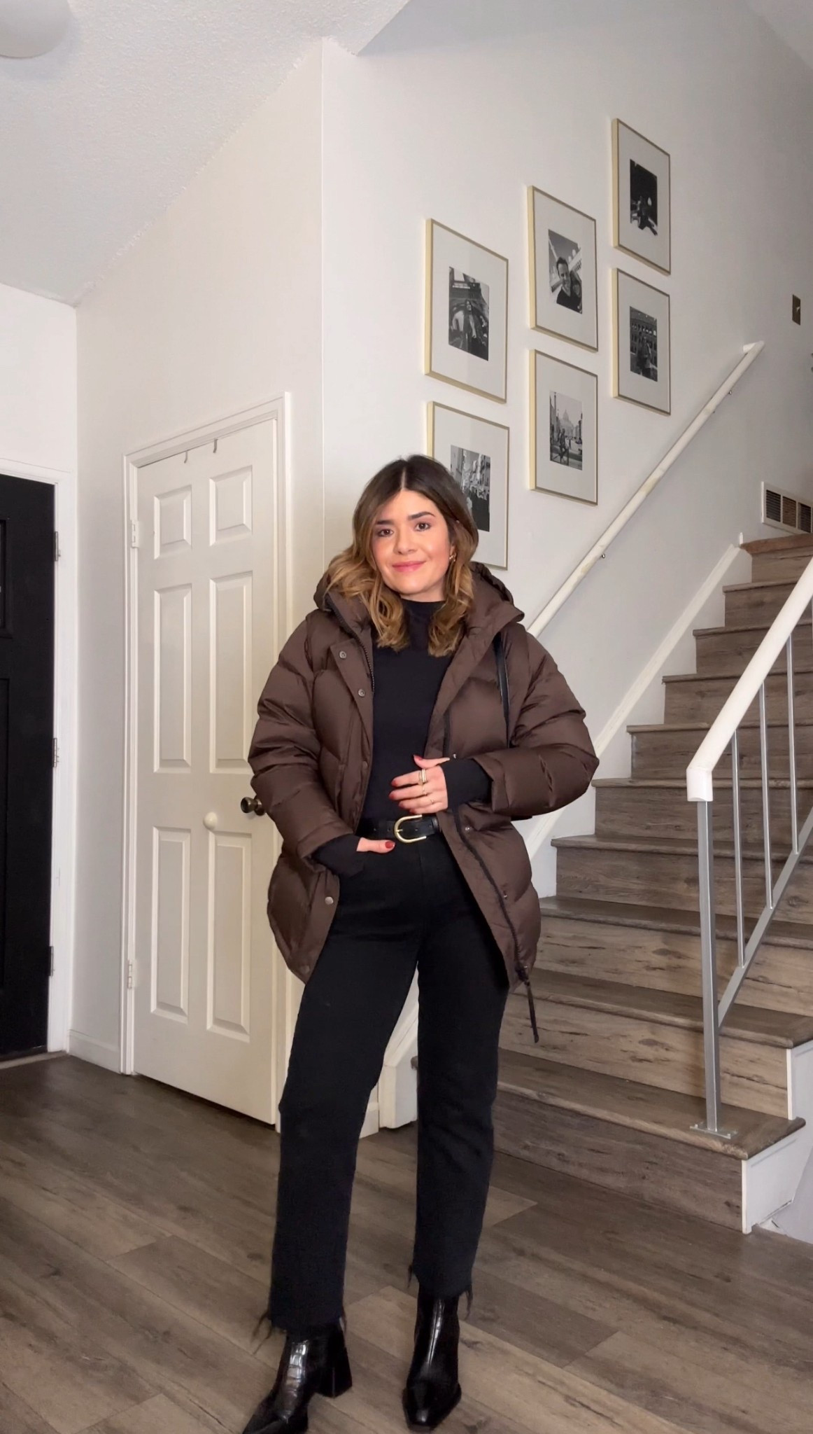 Love how chic this brown puffer looks with a total black look! It’s such a good jacket that looks amazing with anything you pair it with! 
Puffer size small
Top size small
Jeans size 25. Take $75 off $200 via Levi’s right now! 

#LTKPetite #LTKgrwm #LTKootd