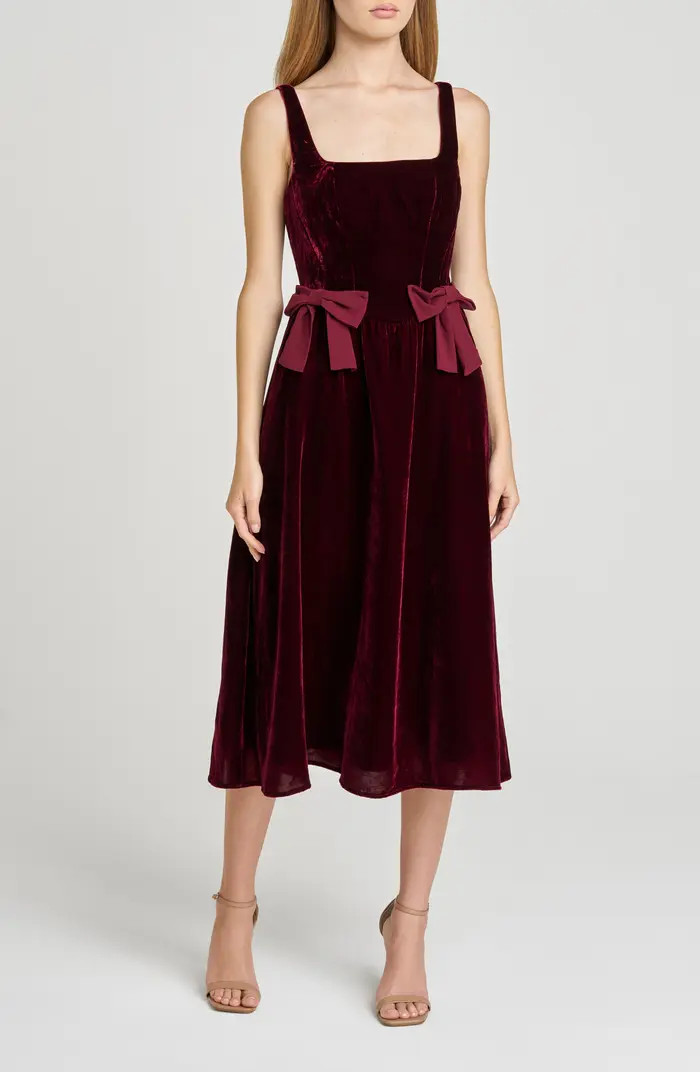 Ava Velvet Midi Dress | Nordstrom