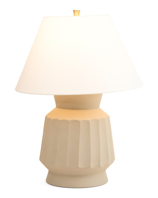 Made In Philippines 20.5x27.5 Selma Unglazed Ceramic Table Lamp | TJ Maxx