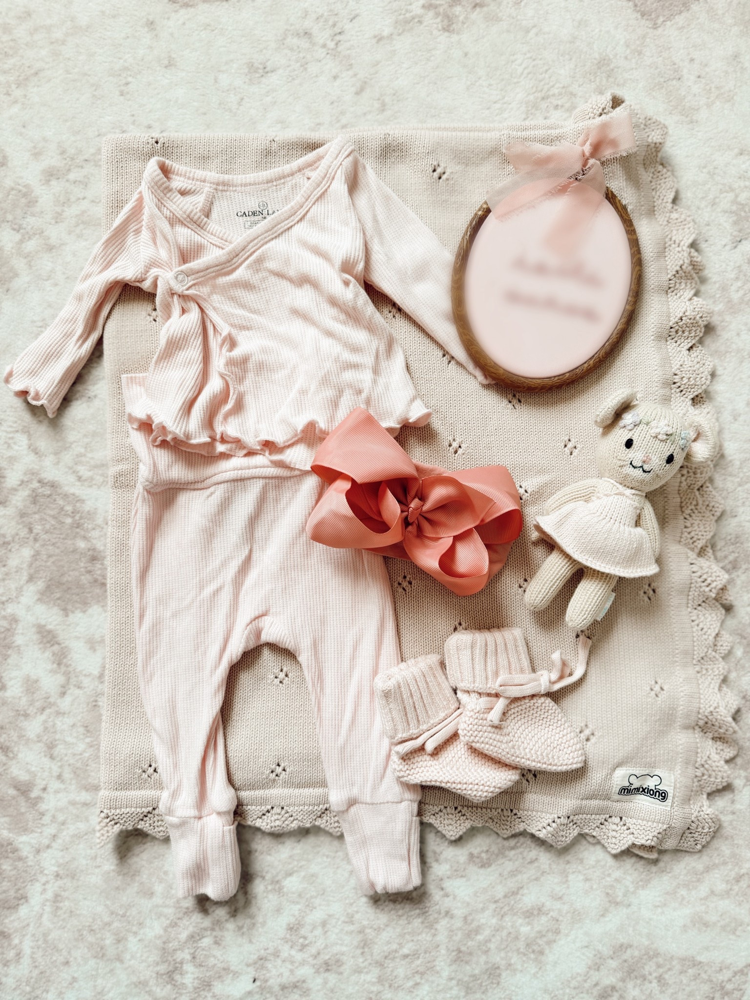 @Caden Lane announcement photo outfit 🎀🌷✨💕 #girlmom #babyoutfits 

coming home from the hospital outfit, birthing center, baby girl outfits, newborn photoshoot 

#LTKBump #LTKmomlife #LTKBaby