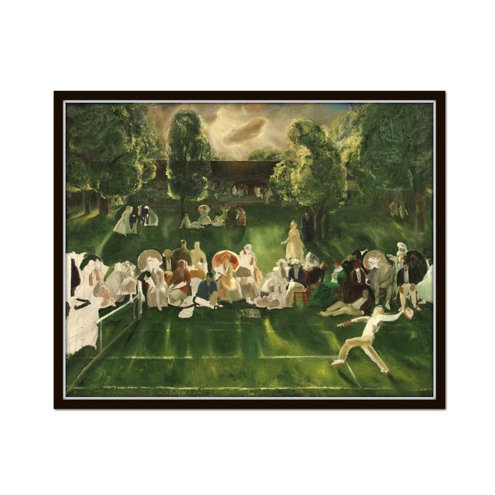 Vintage Tennis Tournament Painting, Tennis Art Print, Vintage Tennis Print, Home Decor, Wall Art,... | Etsy (US)