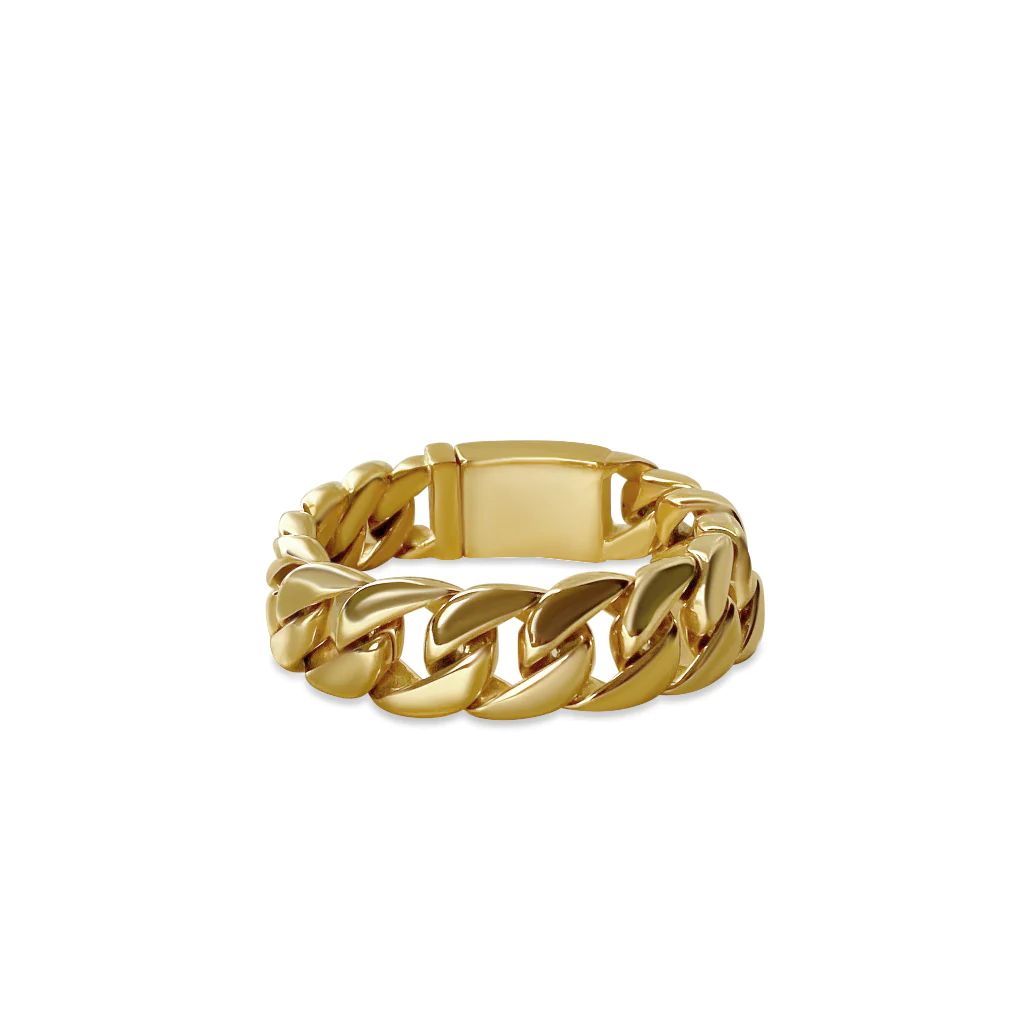 Gold Chunky Chain Bracelet | Anisa Sojka