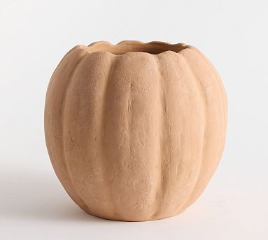 Terracotta Pumpkin Cachepots | Pottery Barn (US)