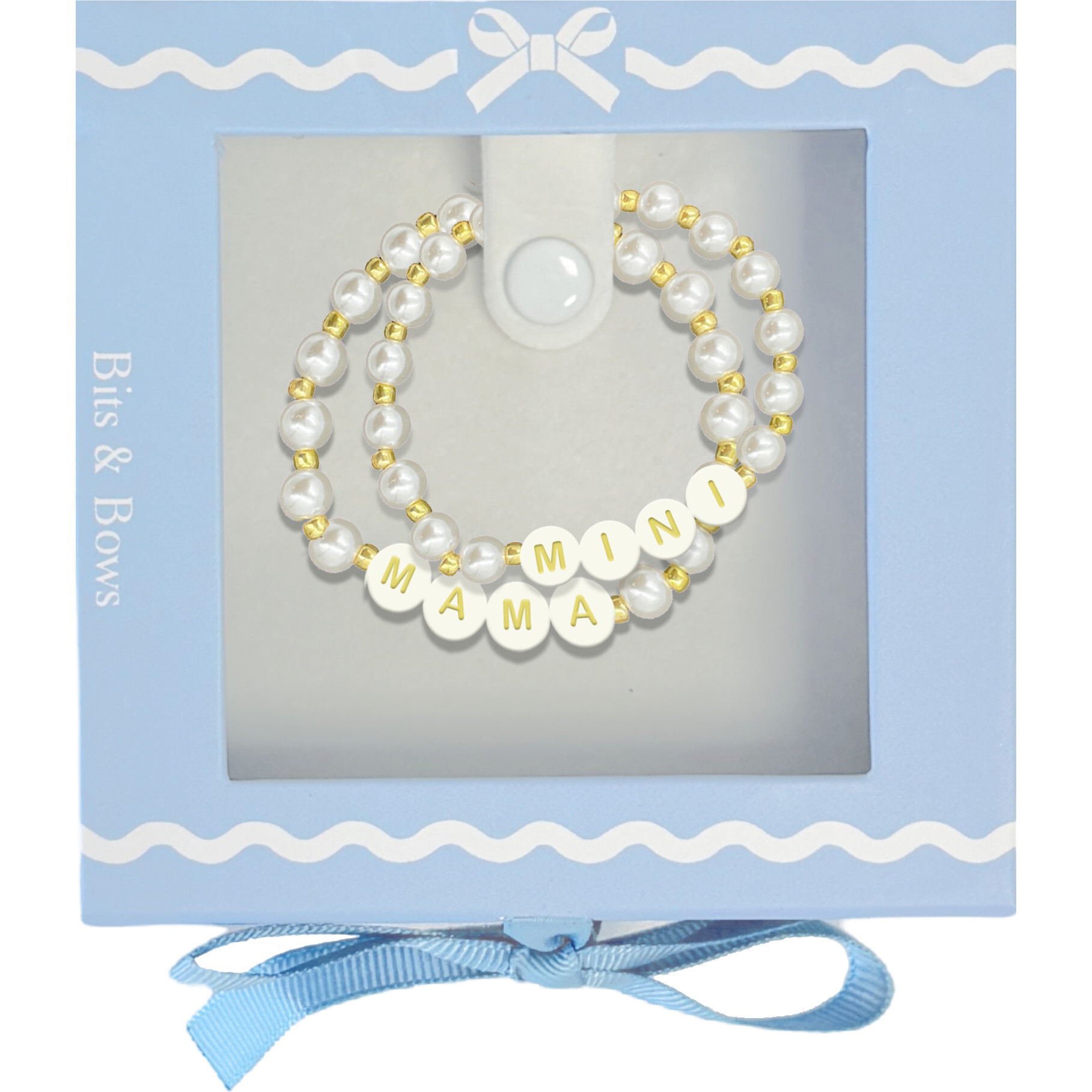 Mama & Mini Bracelet Gift Set, Pearl | Maisonette