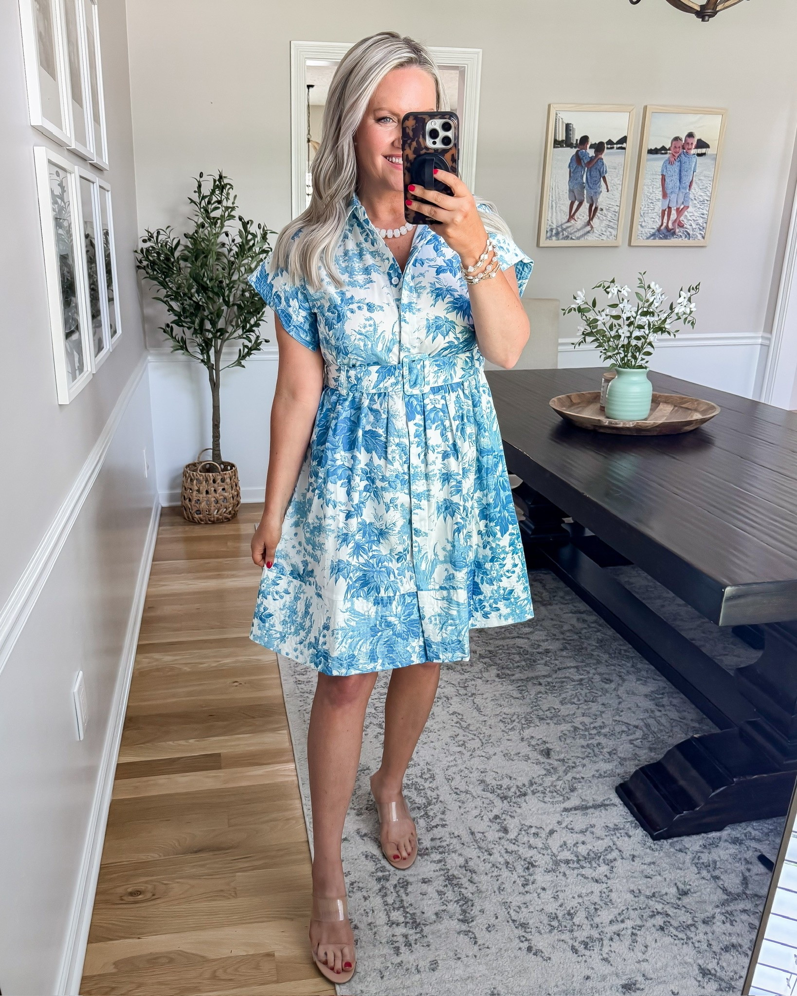This blue and white dress is giving major coastal summer energy 💙 The print, the fit, the little belt detail… such a pretty option for showers, brunch, vacations, or any summer event.

blue and white dress, coastal style outfit, summer dress outfit, vacation outfit idea, brunch outfit, feminine summer fashion, resort wear style, wedding guest dress, chic summer outfit, effortless style, affordable dress find, classic summer look, lovelylifestyling

#LTKootd #LTKSeasonal #LTKTravel