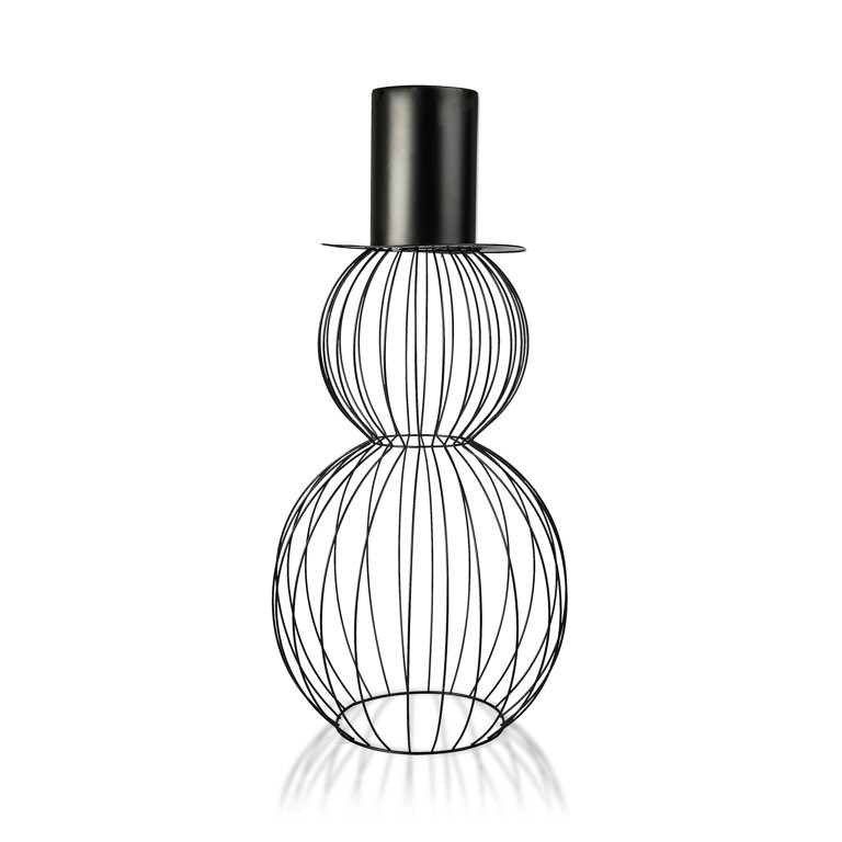 Black Wire Snowman Outdoor Decor, 28 in, by Holiday Time - Walmart.com | Walmart (US)