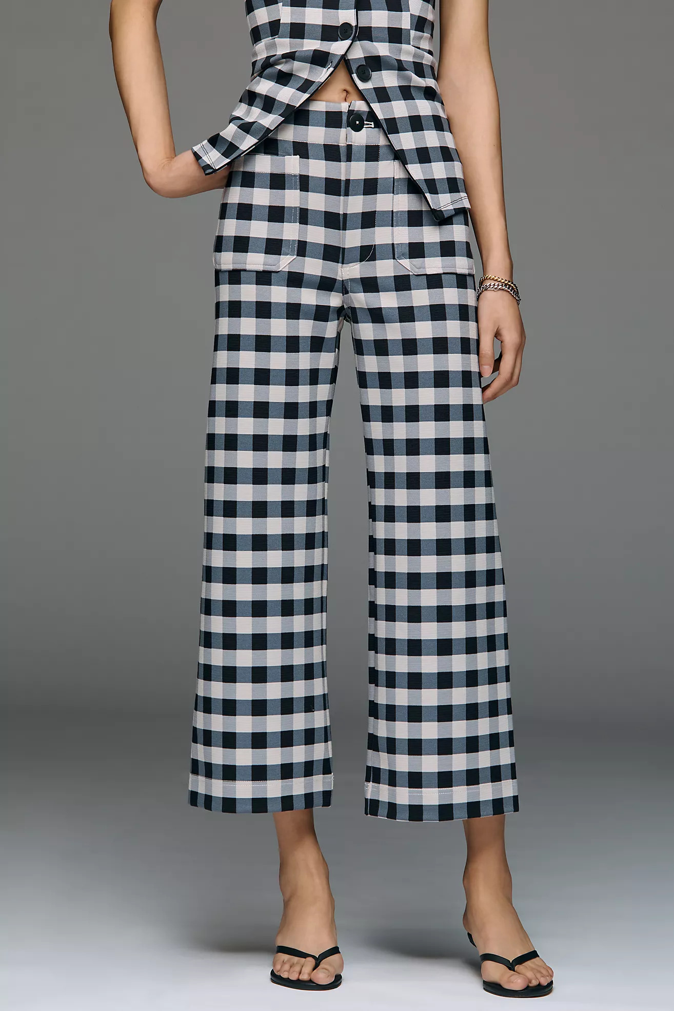 The Colette Knit Crop Printed Pants by Maeve | Anthropologie (US)