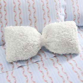 LoveShackFancy Rose Petal Bow Pillow | Pottery Barn Teen