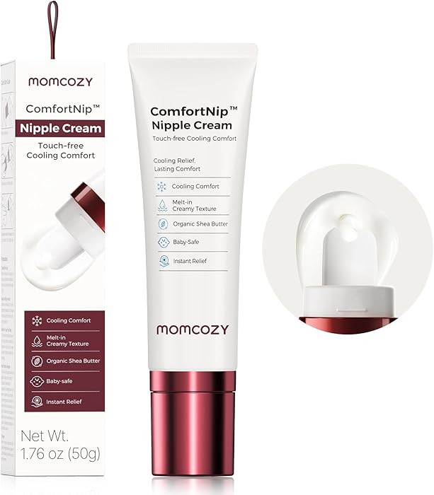 Momcozy Cooling Nipple Cream Safe for Nursing,Fast Relief with Cooling Ceramic Applicator for Cra... | Amazon (US)