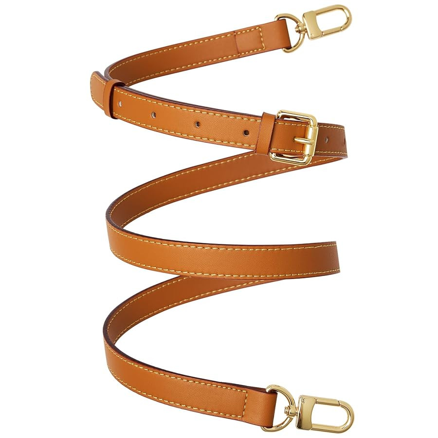 Genuine Vachetta Leather Crossbody Strap Genuine Leather Adjustable Replacement Strap for Shoulde... | Amazon (US)