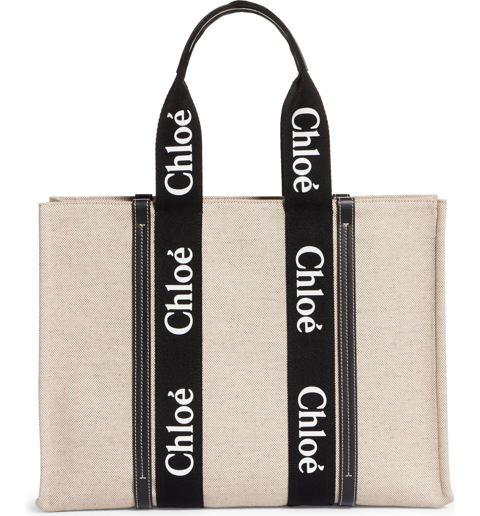 Large Woody Logo Strap Canvas Tote | Nordstrom