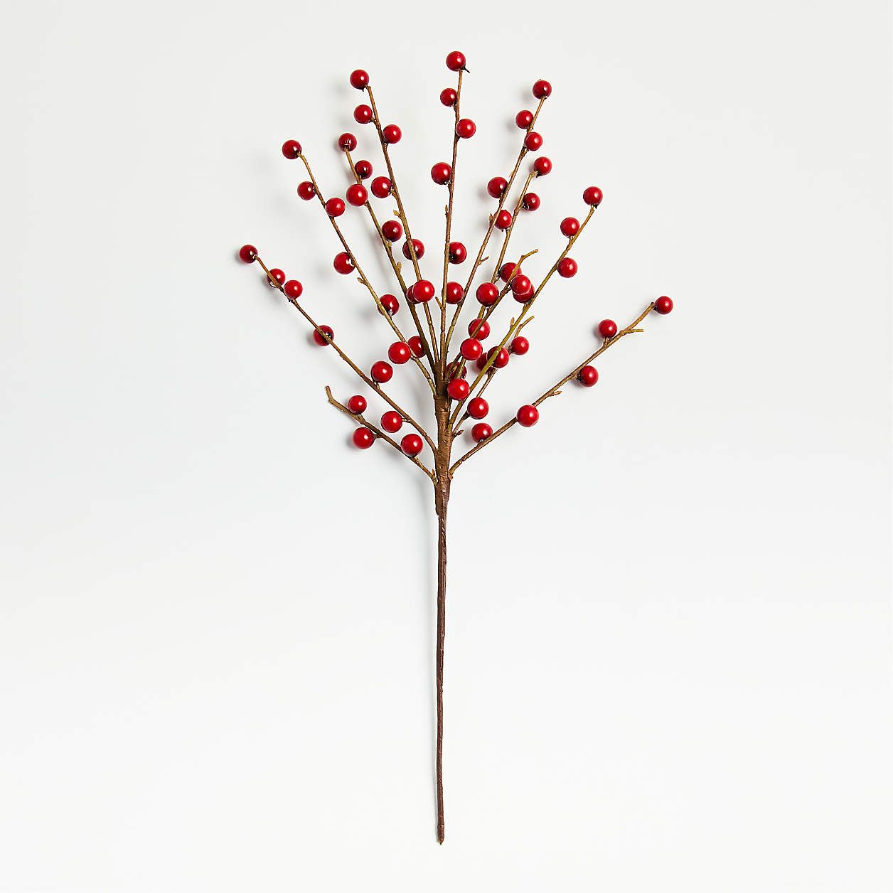 Red Berry Christmas Tree Pick + Reviews | Crate & Barrel | Crate & Barrel