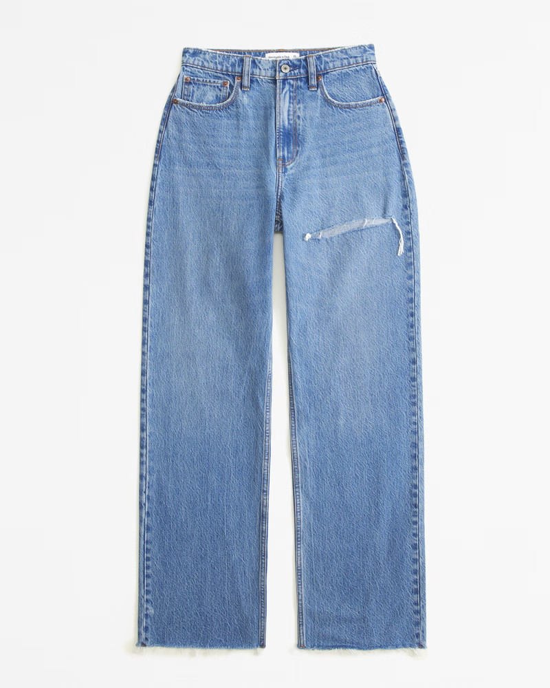 Curve Love High Rise Loose Jean | Abercrombie & Fitch (US)