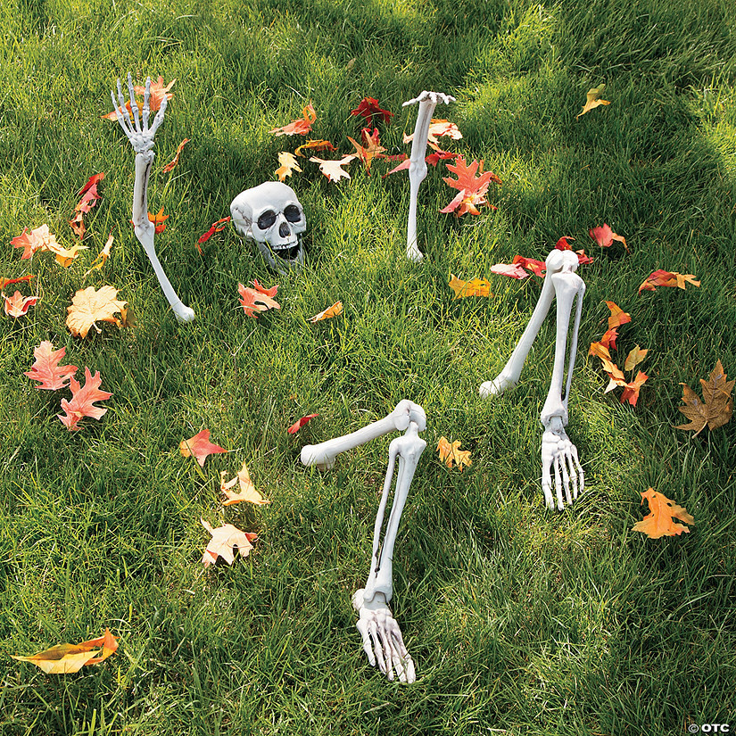 Life-Size Skeleton Yard Halloween Decoration | Oriental Trading Company