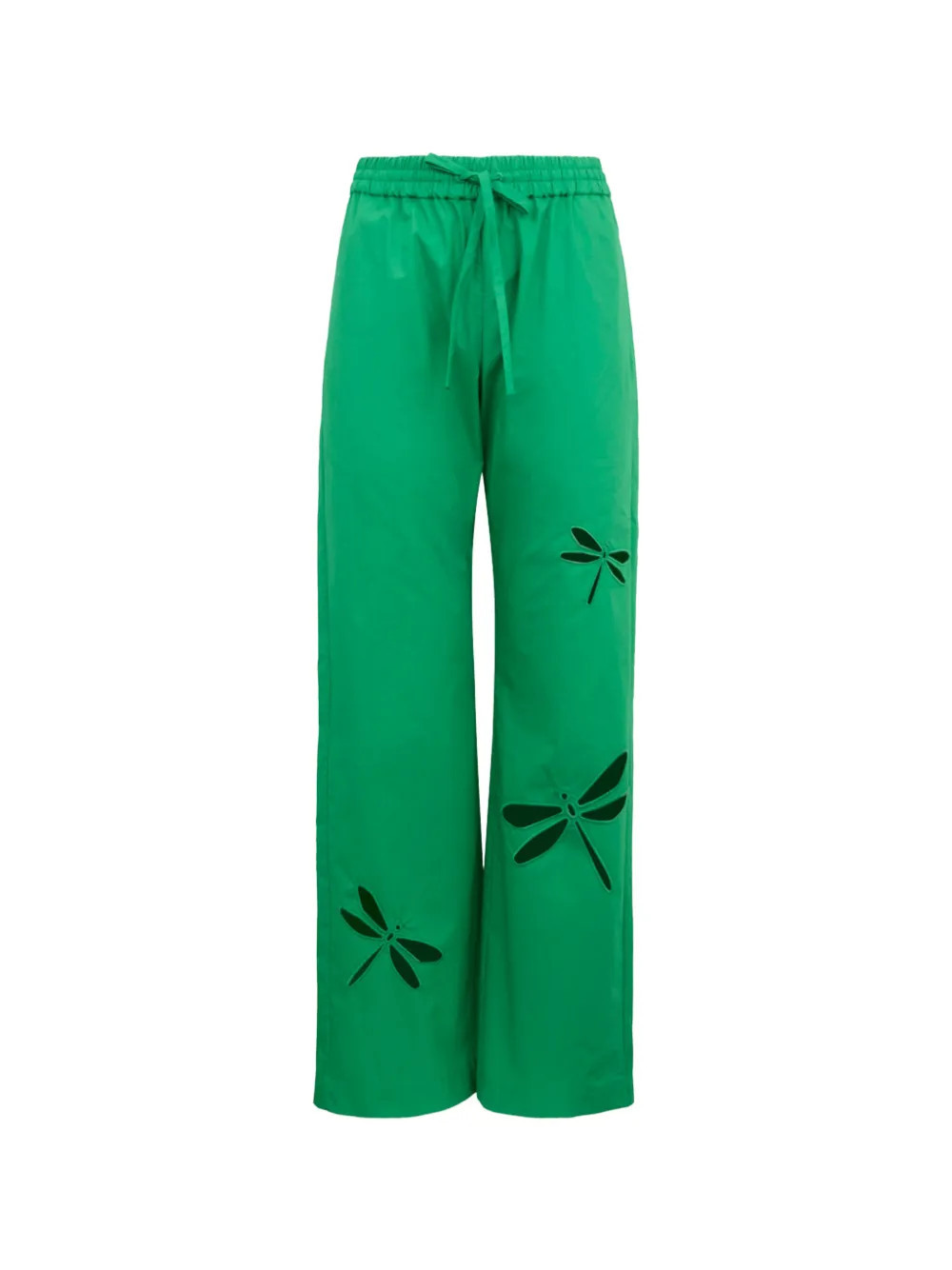 Mira Mikati cut-out trousers - Green | Farfetch Global