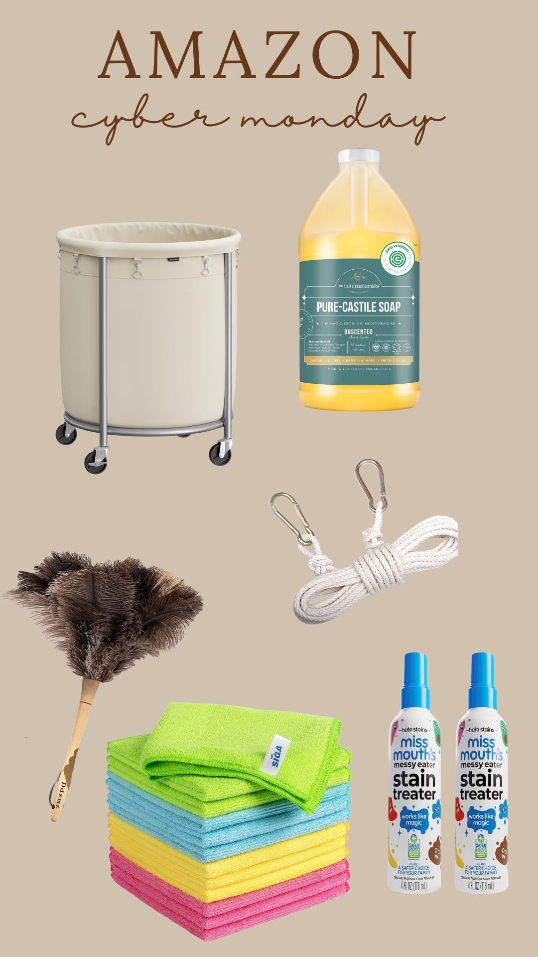 Amazon Cyber Monday! Cleaning finds🤍

Amazon - Cyber Monday - Laundry - Microfiber towels - Duster - Cleaning finds - Dishes - Home essentials- Organization - Cleaning 

#LTKCyberWeek #LTKSaleAlert #LTKHome