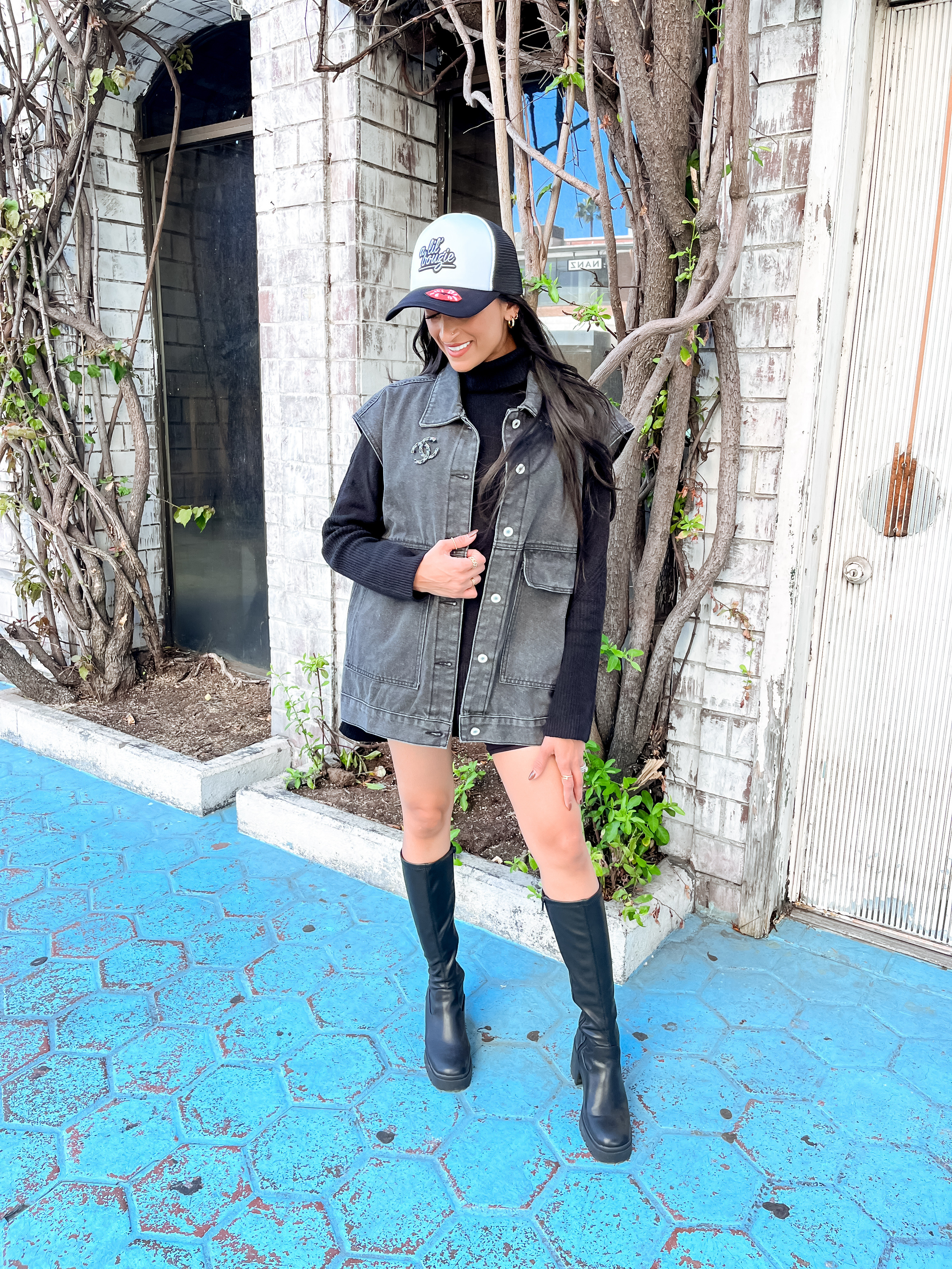 Denim vest
Chunky boots

#LTKFindsUnder100 #LTKStyleTip #LTKFindsUnder50