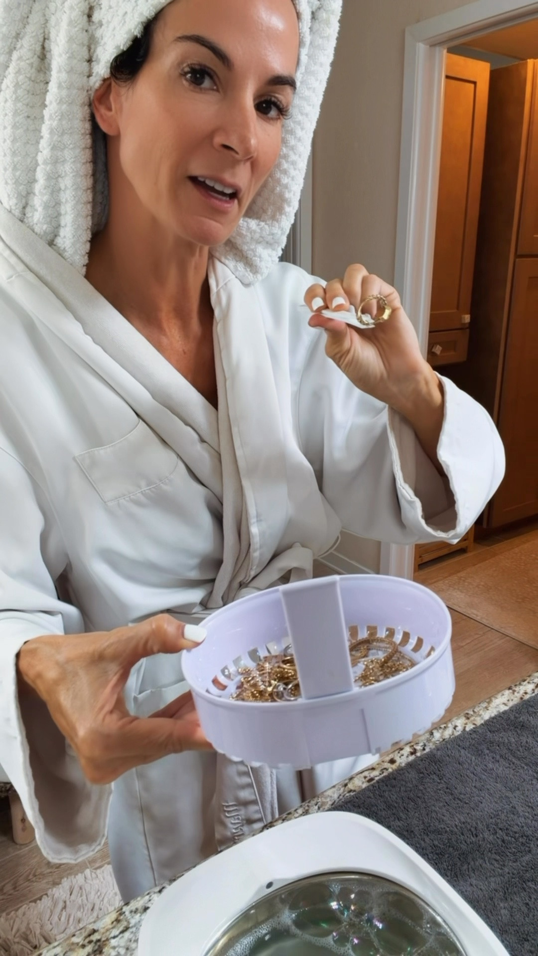 I just got out of the shower… and apparently my jewelry did too. 😂✨

Every few weeks I throw my everyday pieces into this ultrasonic cleaner and it is SO satisfying. The amount of gunk that comes off even jewelry you wear all the time is honestly shocking.

A few minutes later and everything is sparkling like new again. ✨

Bonus points for the little water flosser that keeps my jewelry looking its best between cleanings too.

Both have become part of my regular self-care routine and yes… they’re Amazon finds.

#AmazonFinds #JewelryLover #EverydayJewelry #AmazonFavorites #NicoleColeeStyle

#LTKdayinmylife #LTKgrwm #LTKstorytime