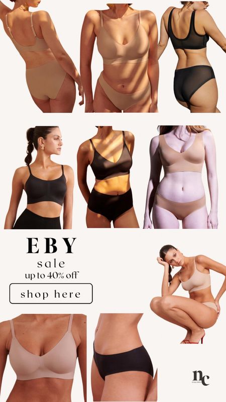 EBY Memorial Day Sale 🙌🏻

Up to 40% off! 

Seamless comfort in tanks, bras and panties 

Seamless bra, Eby, sale , midsize , apple shape , wireless bra 

#LTKFindsUnder50 #LTKStyleTip #LTKSaleAlert