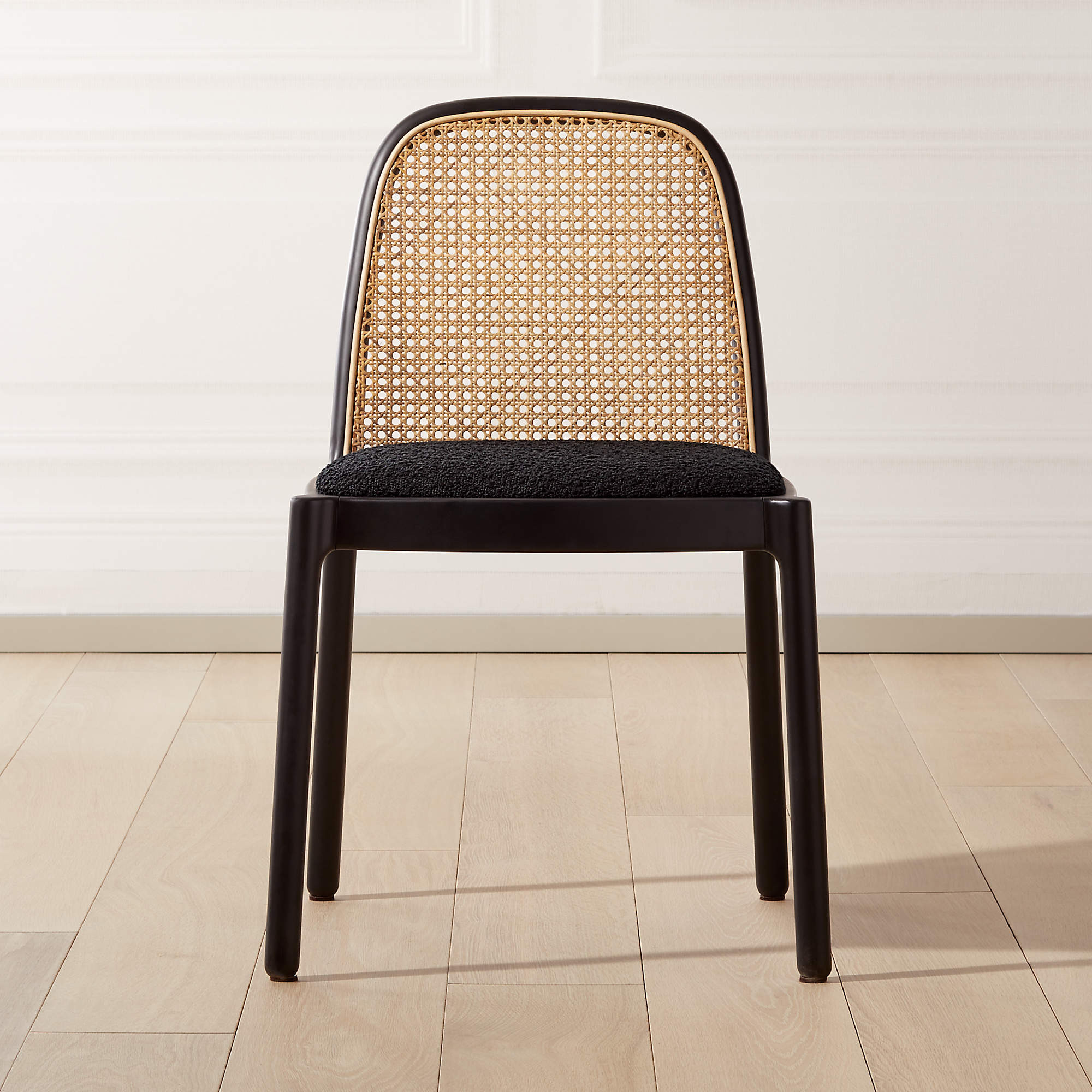 Nadia Black Cane Chair + Reviews | CB2 | CB2