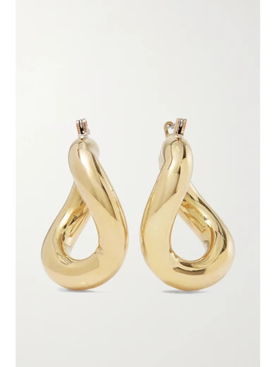 Anima gold-tone hoop earrings | NET-A-PORTER (US)