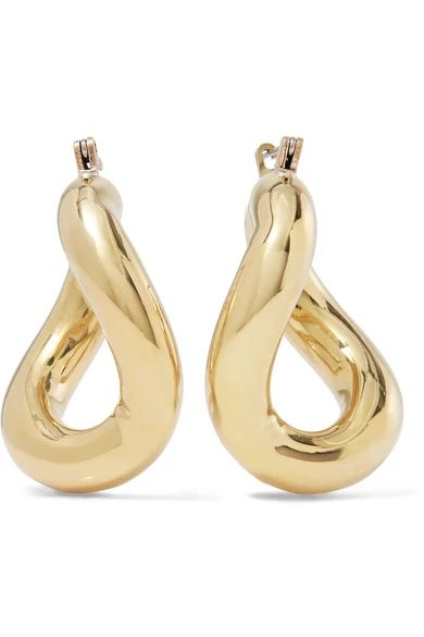 Anima gold-tone hoop earrings | NET-A-PORTER (US)