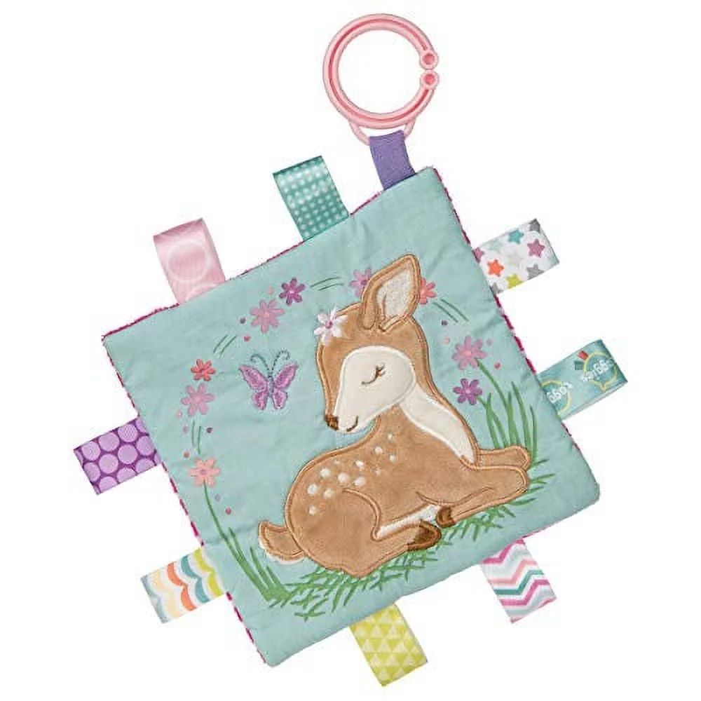 Taggies Soothing Sensory Crinkle Me Toy with Baby Paper and Squeaker, Flora Fawn, 6.5 x 6.5-Inche... | Walmart (US)