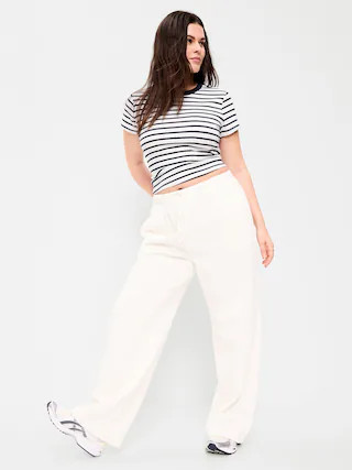 Snug Crew-Neck Ribbed T-Shirt | Old Navy (CA)