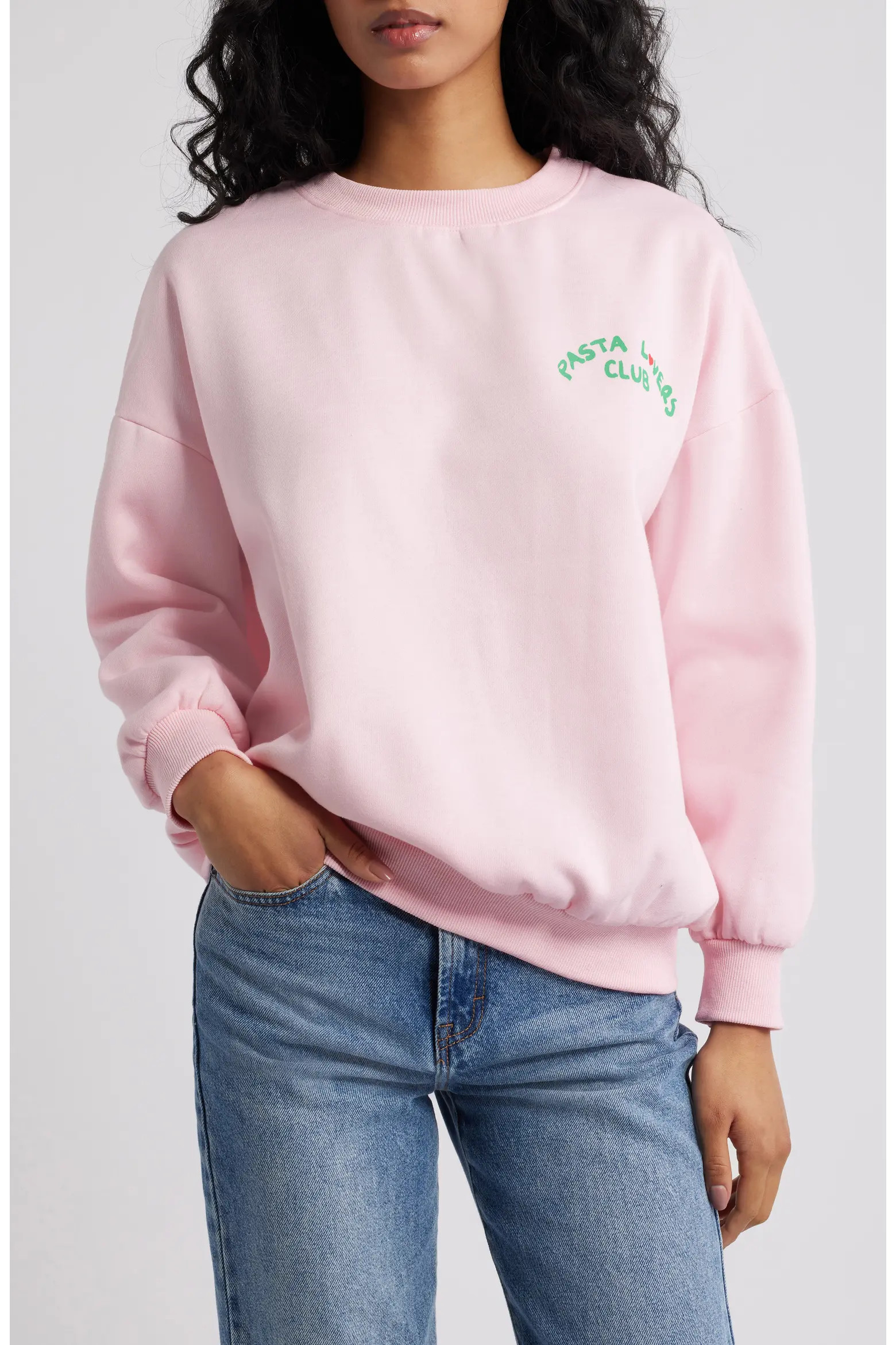 Petal & Pup Pasta Lovers Club Cotton Sweatshirt (Women) | Nordstrom | Nordstrom