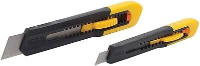 Stanley - Quick Point Snap Off Blade Utility Knife, 2 Pack (10-202) - Black/Yellow | Best Buy U.S.