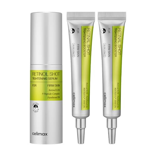 celimax Retinol Shot Serum 30ml + Retinal Shot Booster Duo Set (15ml x 2) | Amazon (US)
