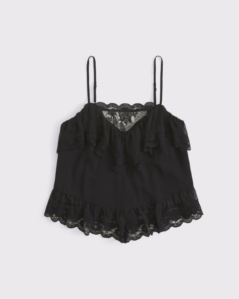 Sheer Lace Cami | Abercrombie & Fitch (US)